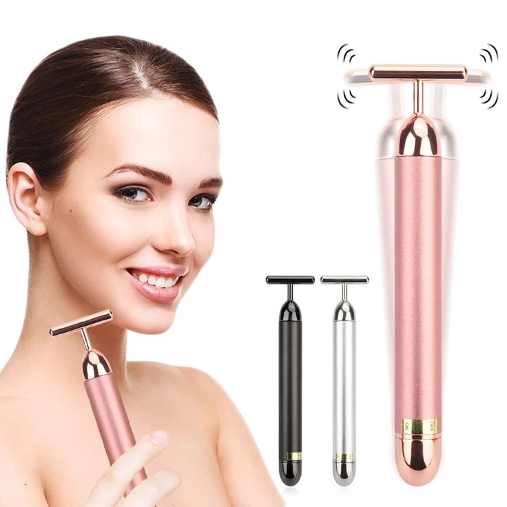 24K Radiance T-Bar Facial Massager