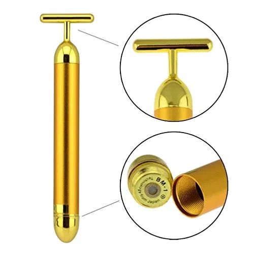 24K Radiance T-Bar Facial Massager