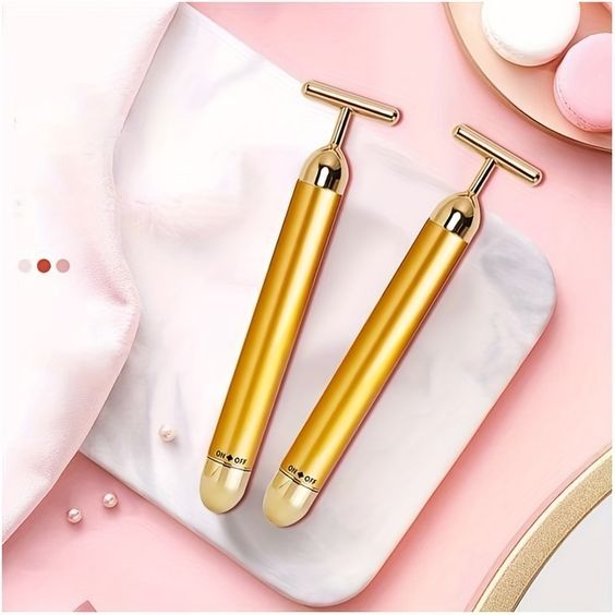 24K Radiance T-Bar Facial Massager