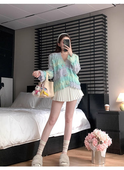 Classic All-match Organ Pleated Skirt Women's Autumn and Winter New Small Fragrant Style Solid Color High Waist Sexy A- line Pleated Skirt