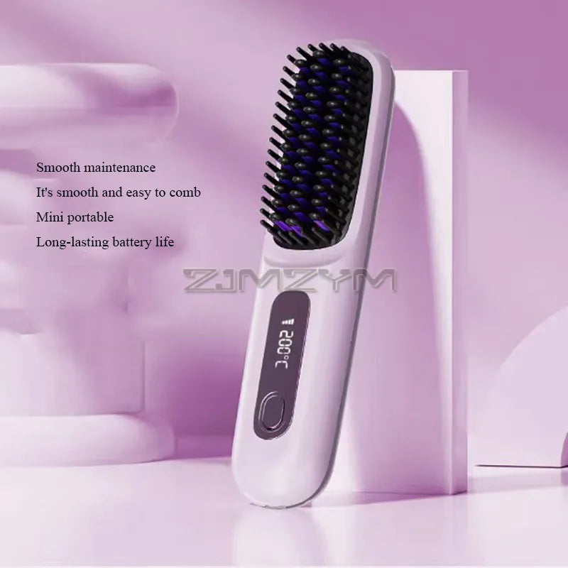 Portable Ionic Hair Straightening Brush