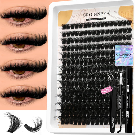 DIY Lash Cluster Extension Kit Waterproof Bond  Seal