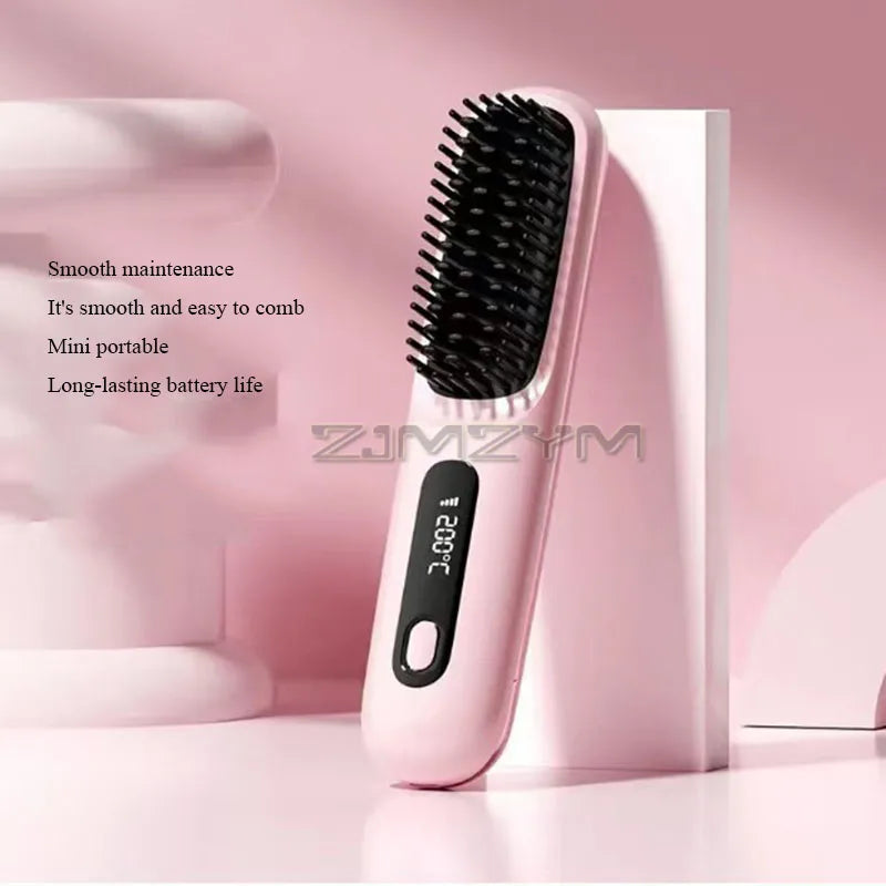 Portable Ionic Hair Straightening Brush