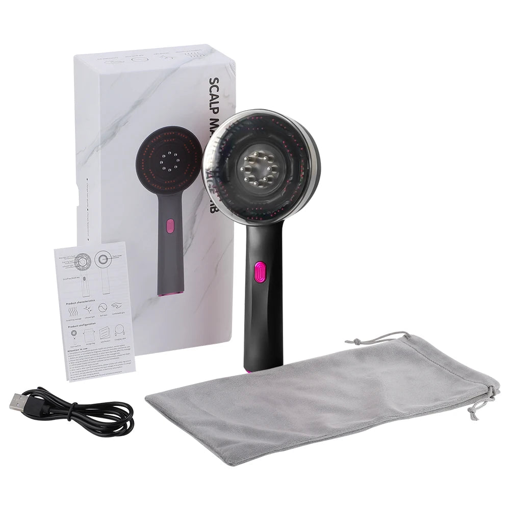 LED Hair Growth Comb Red Light Scalp Massager