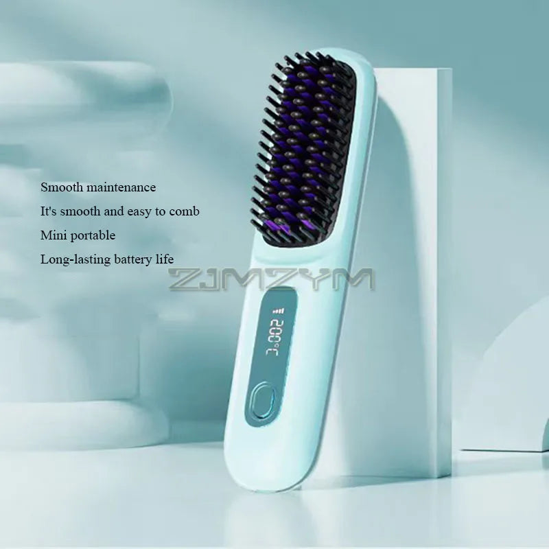 Portable Ionic Hair Straightening Brush