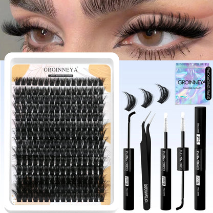 DIY Lash Cluster Extension Kit Waterproof Bond  Seal