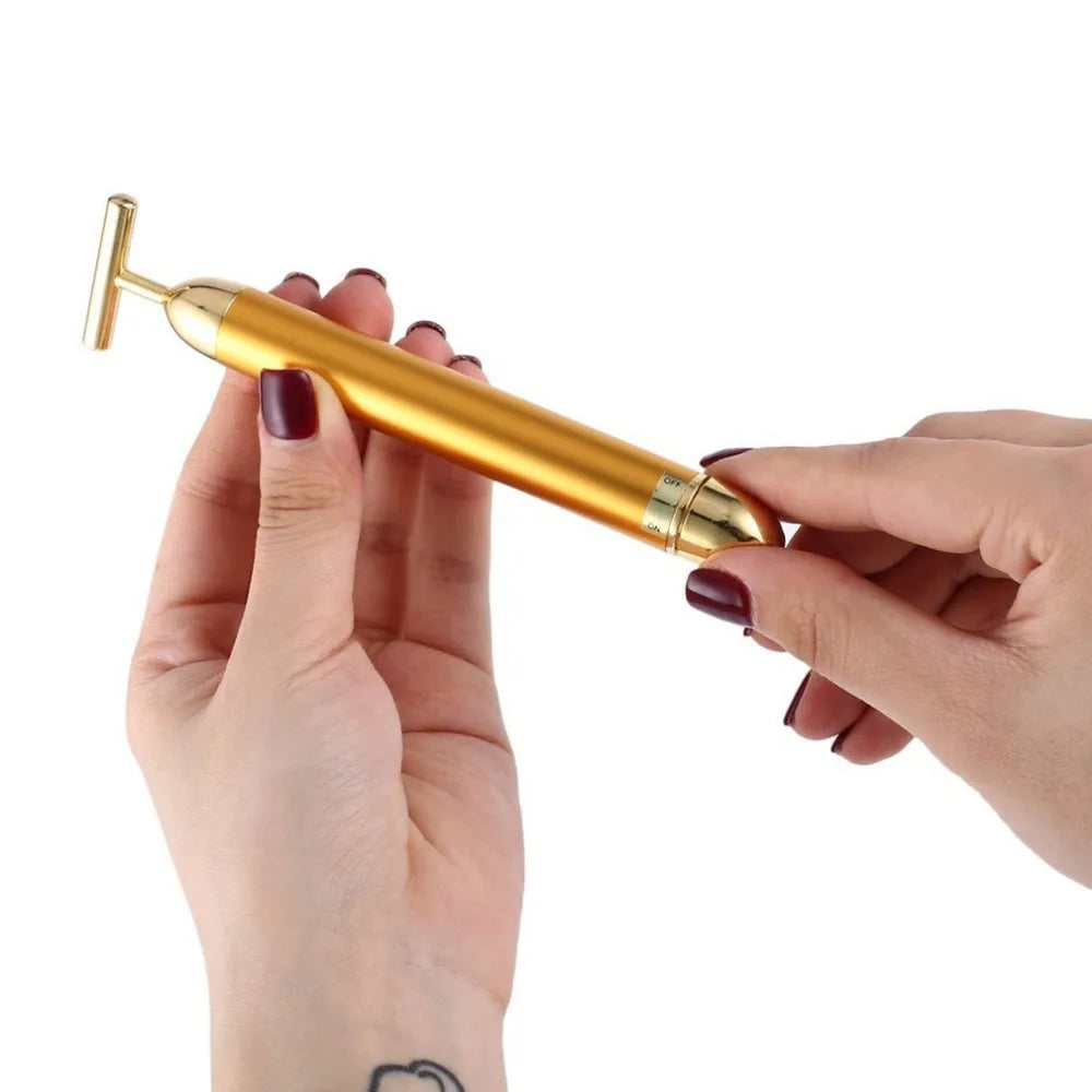 24K Radiance T-Bar Facial Massager