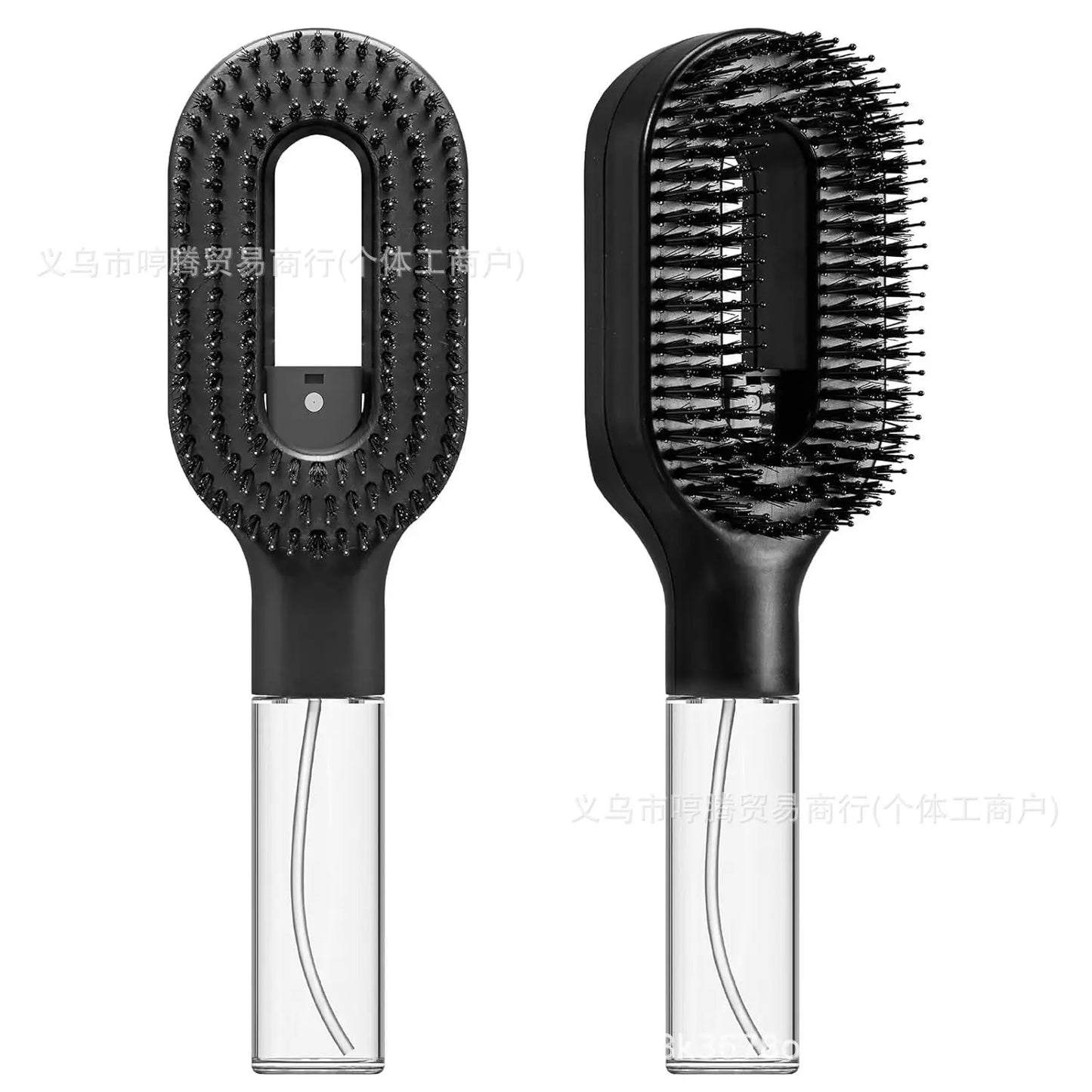 2-in-1 Multi-functional Spray Bottle Comb Wet Dry Scalp Massage Bristle Comb Salon Fluffy Modeling Comb Gift for Girl Women
