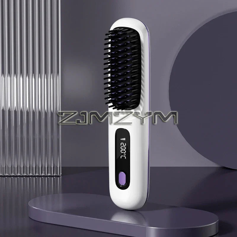 Portable Ionic Hair Straightening Brush