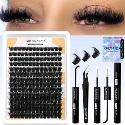 DIY Lash Cluster Extension Kit Waterproof Bond  Seal